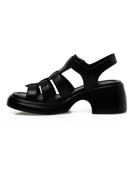 Inci Incı Isla 5fx Siyah Kadın Kalın Taban Sandalet