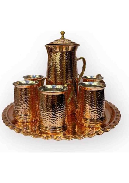 Bakır Sürahi Seti