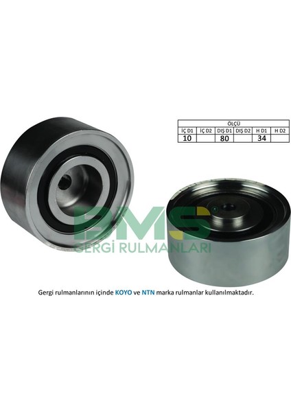 Eksantrik Gergi Rulmanı Golf5-Jetta-Passat-Tıguan-A4-A6 2.0 Tdı 2005-2010 Cbab-Bkp-Bkd-Bre