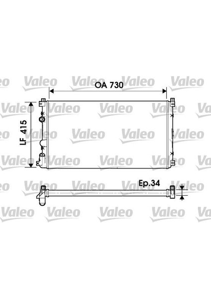732918 - Radyatör Master Iı-Movano 01 2.5dcı G9U Ac Klimasız Mek 730×414.5X34