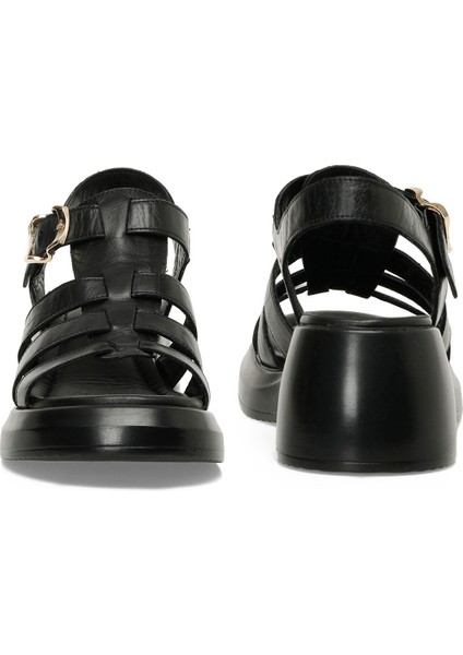 Inci Incı Isla 5fx Siyah Kadın Kalın Taban Sandalet