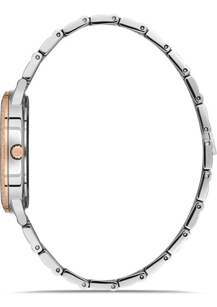 DK.1.AG1372.JA0-05 Taşlı Tasarım Çelik Kordon Çelik Kasa 5 Atm Suya Dayanıklı Metalik-Rose Renk Kadın Kol Saati fiyatları