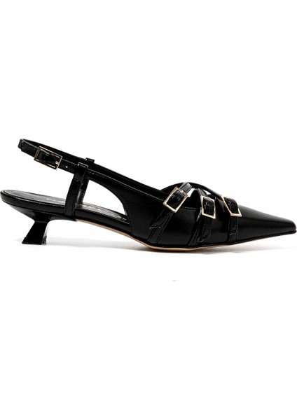 Kadın Topuklu/ Stiletto 1971010 Nacree Capra Nero