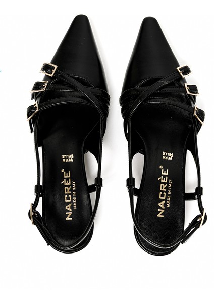 Kadın Topuklu/ Stiletto 1971010 Nacree Capra Nero