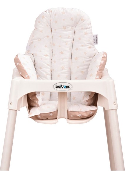 Çift Taraflı Bebek Mama Sandalyesi Minderi - Pamuklu Rahat Elyaf Dolgulu Mama Sandalyesi Yastığı fiyatları