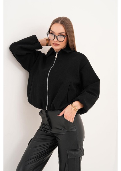 Oversize Kaşe Siyah Mont BGD0728 fiyatları