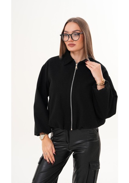 Oversize Kaşe Siyah Mont BGD0728 indirimleri