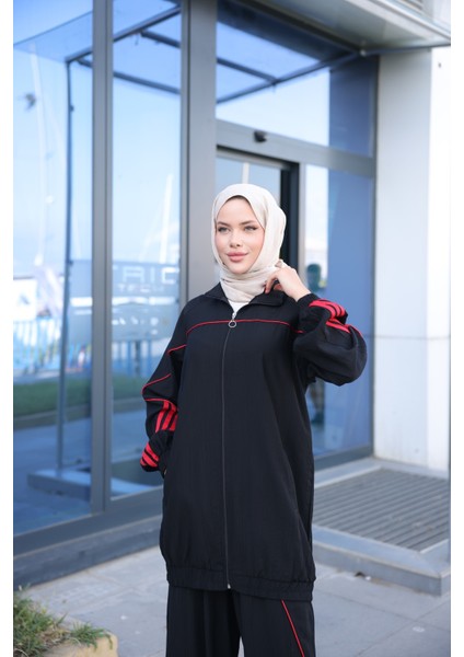 Kadın Şık Spor Eşofman Takımı Fermuarlı & Alt Üst Takım 495 indirimleri