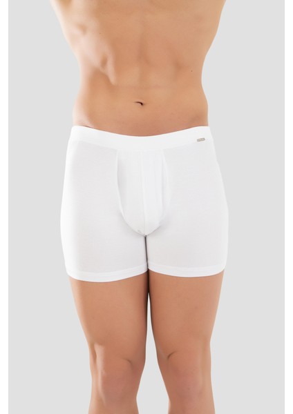 Erkek Mikro Modal Elestan Basic Boxer 1402 Beyaz fırsatları