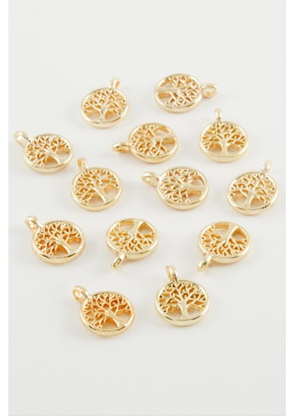 Ds-Derin Ağaç Kolye Ucu Aparatı 1 Adet-Sarı