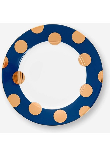 Dot Delight Lacivert Porselen Yemek Tabağı Seti 26,5 cm modelleri