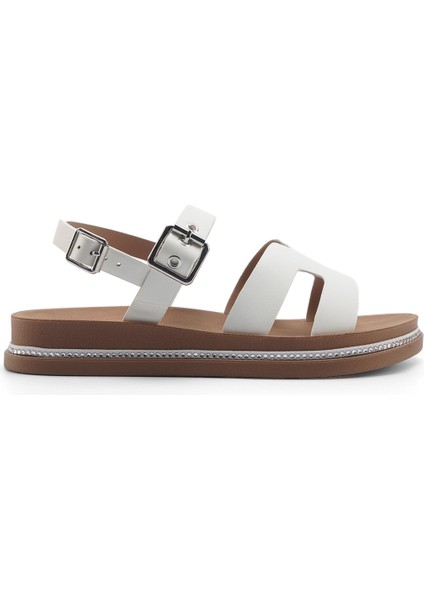 325093.Z 5fx Beyaz Kadın Düz Sandalet
