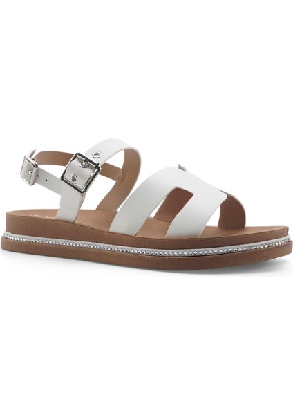 325093.Z 5fx Beyaz Kadın Düz Sandalet