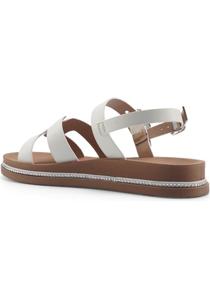 325093.Z 5fx Beyaz Kadın Düz Sandalet