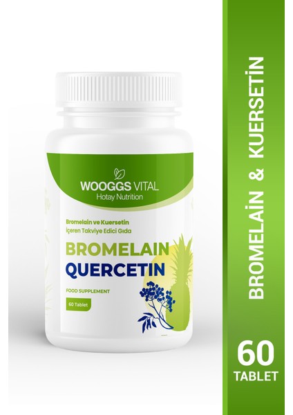 Bromelain ve Kuersetin 60 Tablet