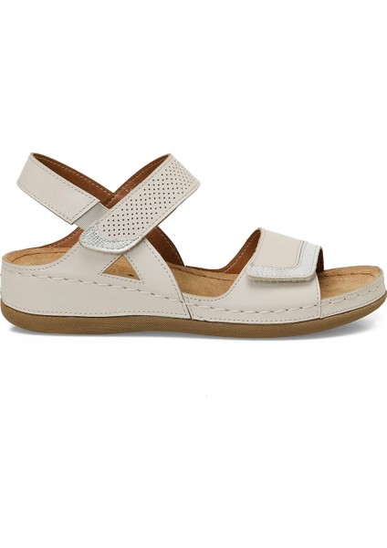 104424.Z5FX Bej Kadın Comfort Sandalet