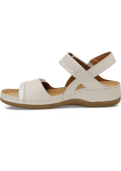 104424.Z5FX Bej Kadın Comfort Sandalet