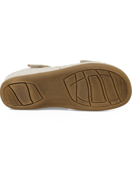 104424.Z5FX Bej Kadın Comfort Sandalet