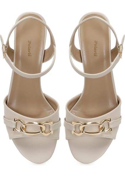 323099.Z 5fx Bej Kadın Topuklu Sandalet