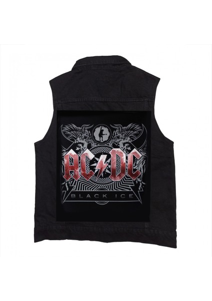 Ac Dc Black Ice Siyah Kot Yelek