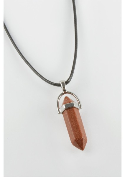 Ds-Derin Kahverengi Yıldız Point Kolye-Kahverengi