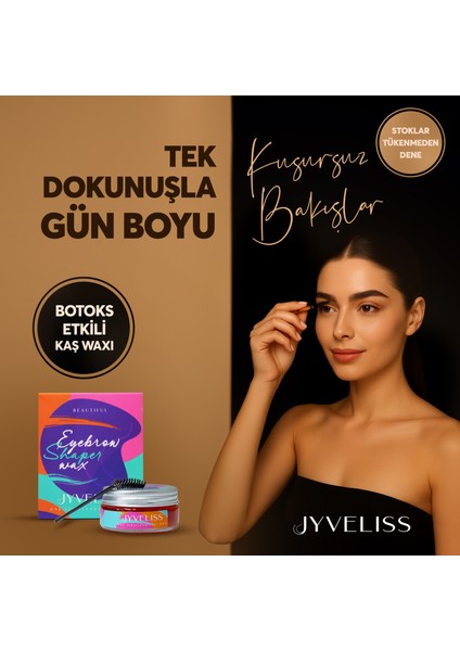 Kaş Şekillendirici Wax Beyazlık Bırakmayan 001 Renk 100 ml Gün Boyu Kalıcı