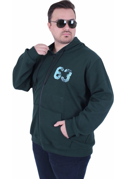 Mocgrande Büyük Beden Kapüşonlu Sweat Double Face Sixty Three 25704 Neftı fiyatları