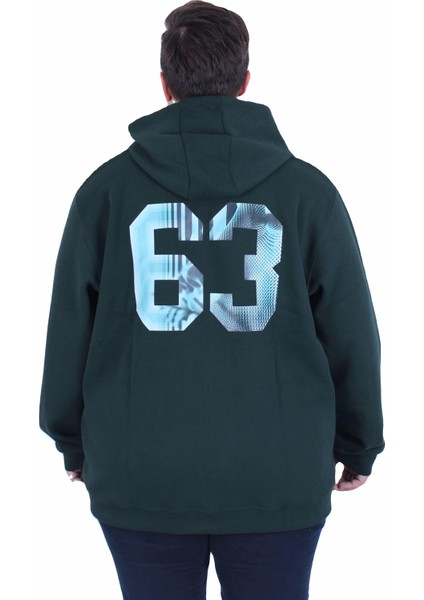 Mocgrande Büyük Beden Kapüşonlu Sweat Double Face Sixty Three 25704 Neftı modelleri