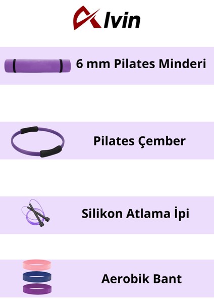 10MM Pilates Minderi, Pilates Çemberi Güç ve Denge Için Pilates Seti, Aerobik Bant, Atlama Ipi fiyatları