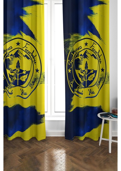 Dijital Baskı Yıkanabilir Sportif Desenli 2 Kanat Genç ve Çocuk Odası Fon Perdesi PRD0065