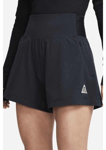 Acg Dri-Fıt 'new Sands' Loose Fit Women's Short Kadın Bol Kesim Yüksek Bel Traking Şort Siyah modelleri