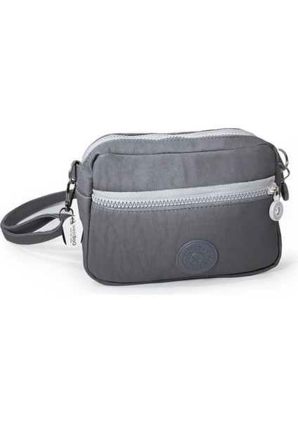 Kadın Çapraz Askılı Üç Gözlü Fermuarlı Krinkıl Günlük Omuz Çantası fiyatları