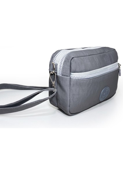 Kadın Çapraz Askılı Üç Gözlü Fermuarlı Krinkıl Günlük Omuz Çantası fırsatları