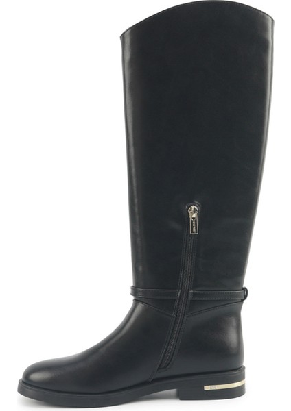 Nucıa 5pr Siyah Kadın Düz Çizme