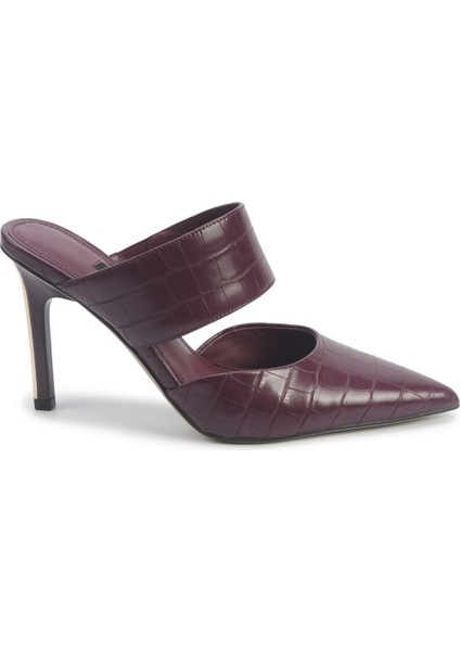 Trınıdad 5pr Bordo Kadın Topuklu Terlik