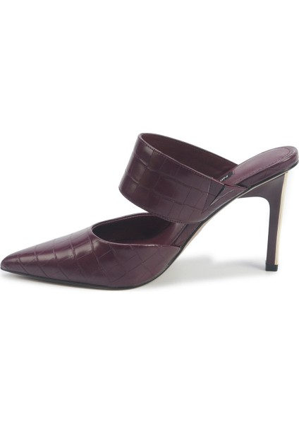 Trınıdad 5pr Bordo Kadın Topuklu Terlik