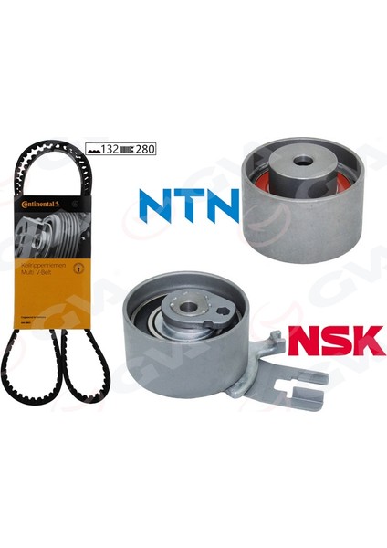 Eksantrik Gergi Kiti 132X280 Volvo C30 C70 S60 S80 V70 XC60 XC70 XC90 2.4tdı 20V K015580XS