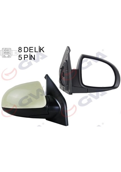 1091921 - Dış Dikiz Aynası Sağ Pıcanto 06 Elektrikli Isıtmalı Astarlı Konveks VM-753EHPR