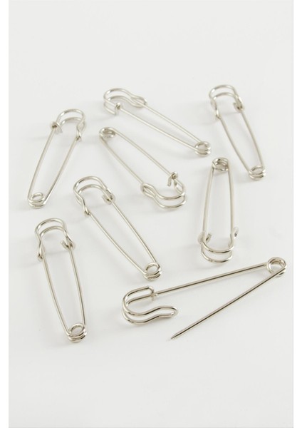 Ds-Derin Iskoç Çengel Iğnesi 6 cm 1 Adet-Gümüş Rengi modelleri