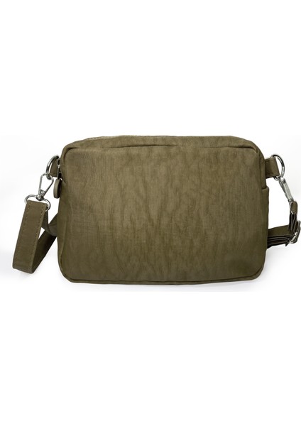 Kadın Çapraz Askılı Üç Gözlü Fermuarlı Krinkıl Günlük Omuz Çantası fırsatları