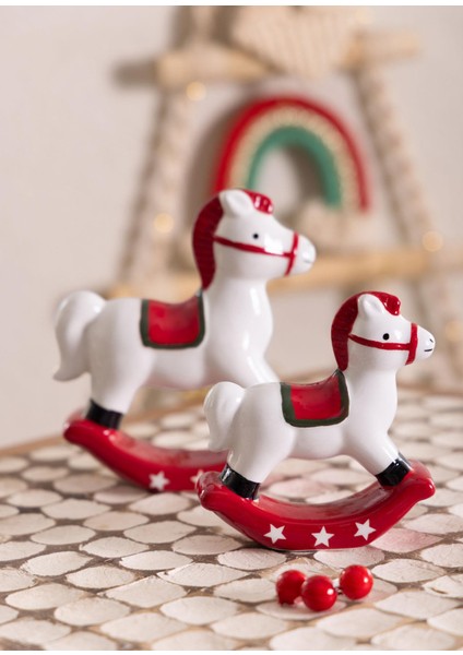 Dekoratif Yılbaşı Süsü Figür At 13X4X15 cm fiyatları