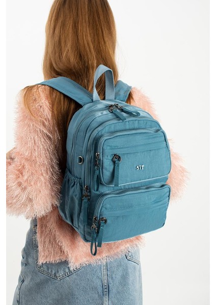 Kadın Sırt Çantası Ultra Hafif Poliamid Kumaş Su Geçirmez Çok Cepli Günlük Sırt Çantası 35*25 cm fiyatları