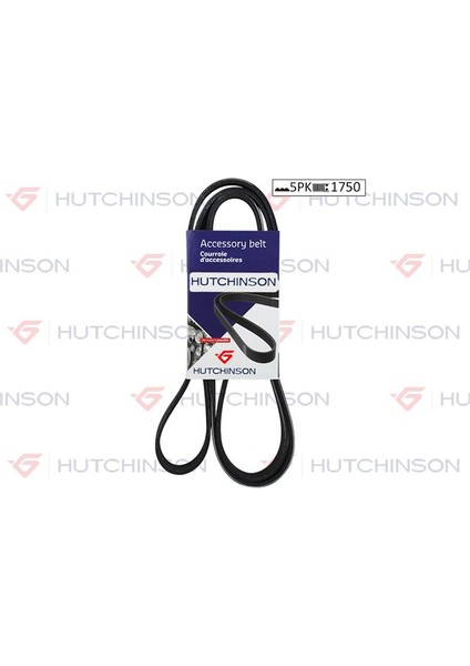 Hutchınson 5PK1750 - Kanallı Kayıs Mercedes W168 W414 . Renault Clıo Iı 98 05 Symbol Iı 08 14 Megane I 98 02 Logan 04 Kangoo 97 Sandero 08