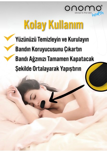 Health Ağız Bandı Pembe 30 Adet, Horlama Önleyici Ağız Kapama Hipoalerjenik Uyku Bandı modelleri