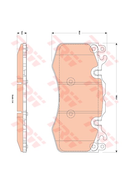 Fren Balatası On Defender L663 16 Dıscovery 5 L462 16 R.r 3 Vogue L322 05 12 R.r 4 L405 15 R.r Sport I L320 09 13 R.r Sport 2 L494 15