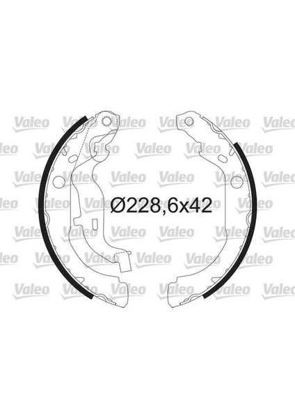 564210 - Arka Pabuç Balata Dacıa Duster 1.5 Dci-1.6-1.6 16V 4×4 228.6X42