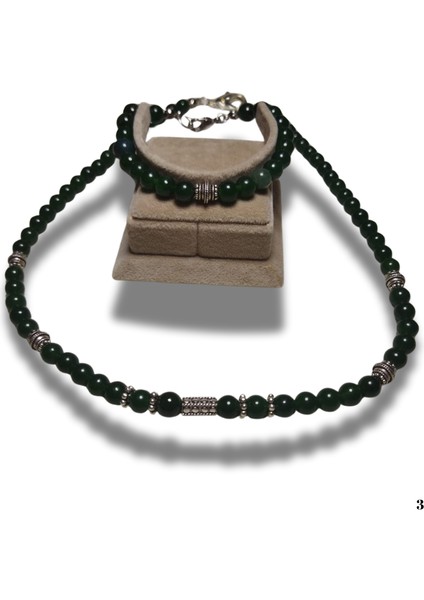 Reina Del Corazón | Antik Zarafetin Zamansız Yorumu – 925 Ayar Gümüş & Yeşim Taşı Takı Seti fırsatları