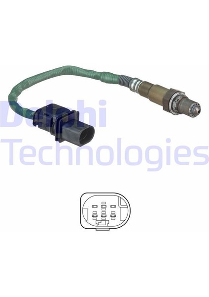 Delphı ES20551-12B1 - Oksıjen Sensoru Kat. Oncesı Mercedes W169 W246 W204 W212 W463 W166 X204 W221 W639