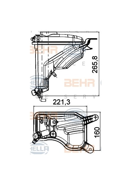 Yedek Su Deposu Bmw E81 E82 E90 E88 E91 E92 E93 E84 E89