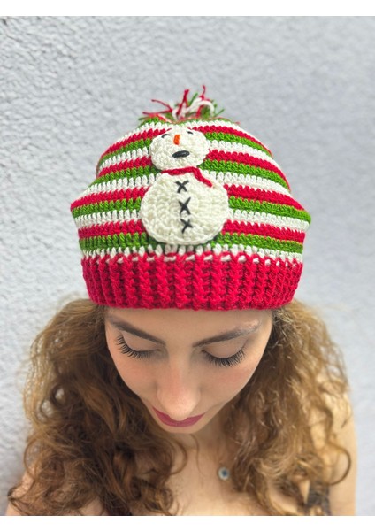 El Örgüsü Kardan Adam Işleme Noel Cristmas Bere fiyatları